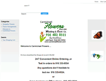 Tablet Screenshot of carmichaelflowers.com